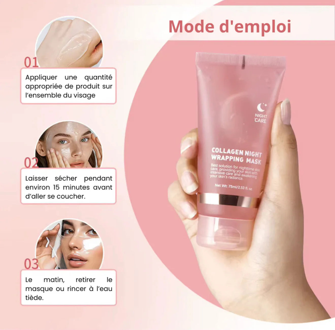 Masque Bio-Collagène + Brosse Masque anti-âge