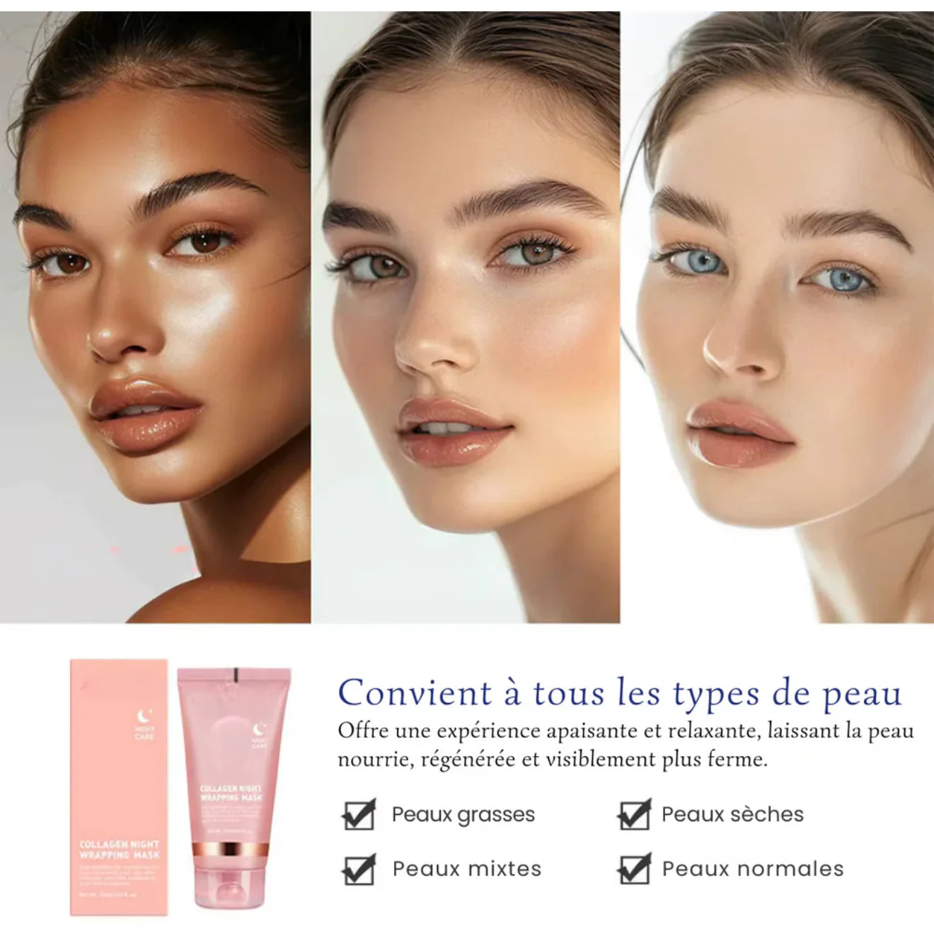 Masque Bio-Collagène + Brosse Masque anti-âge